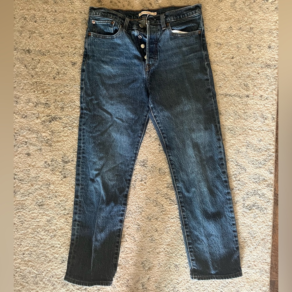 Levi's Blue Straight Leg Jeans Classic Style